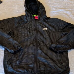 Nike Black Zippered Windbreaker